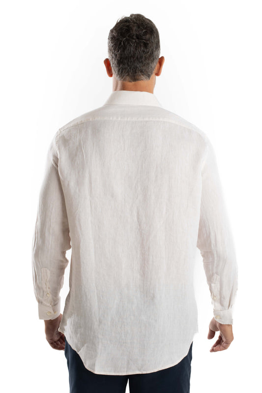 Camisa Manga Longa Linho - Cru