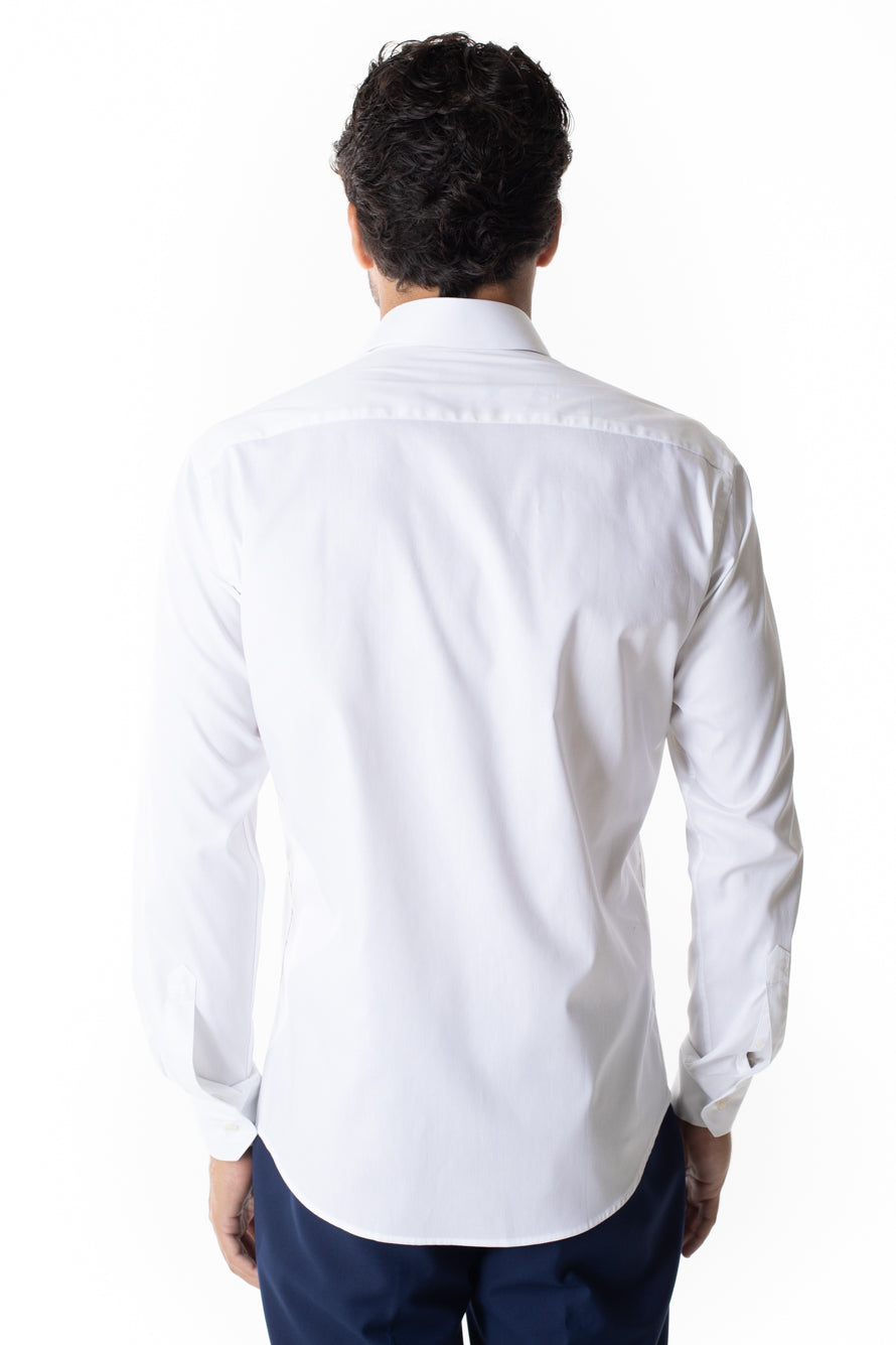Camisa Manga Longa Slim Lisa - Branco