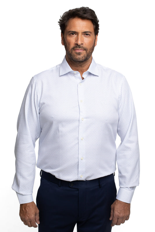 Camisa Slim Manga Longa - Branca