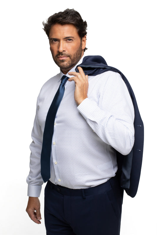 Camisa Slim Manga Longa - Branca