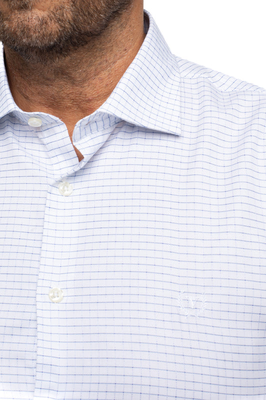 Camisa Slim Manga Longa - Branca