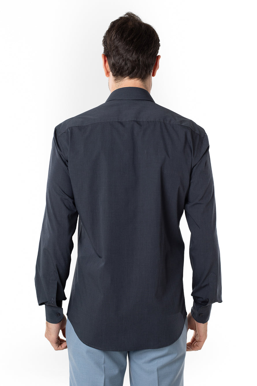 Camisa Manga Longa Slim Lisa Premium - Grafite