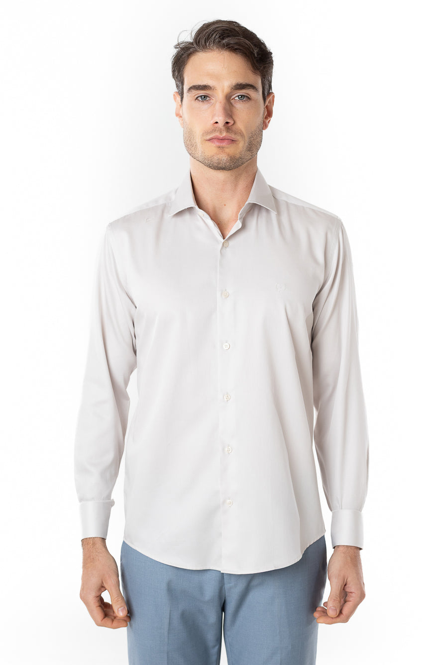 Camisa Manga Longa Slim Lisa Premium - Off White