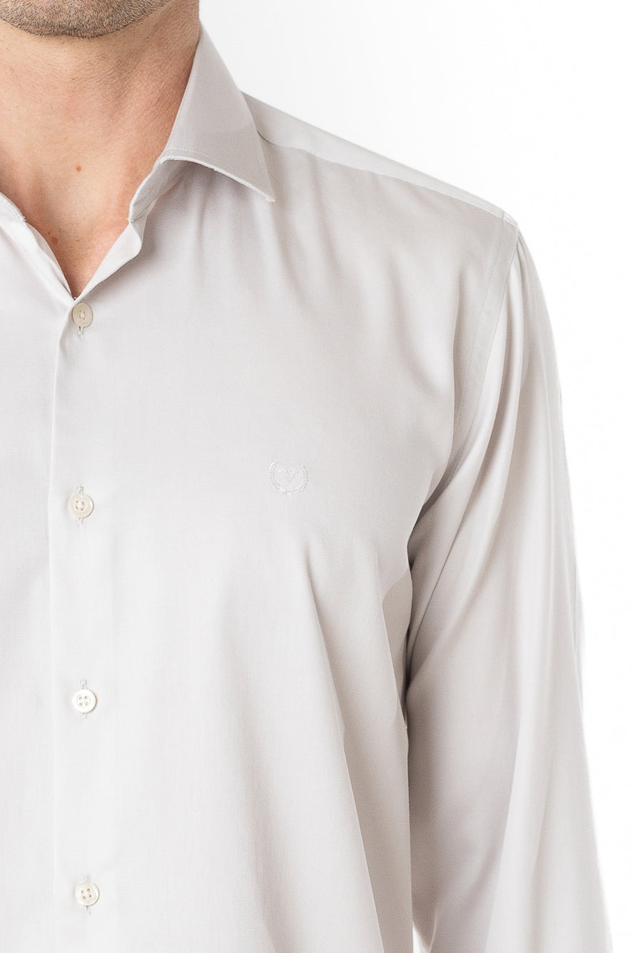 Camisa Manga Longa Slim Lisa Premium - Off White