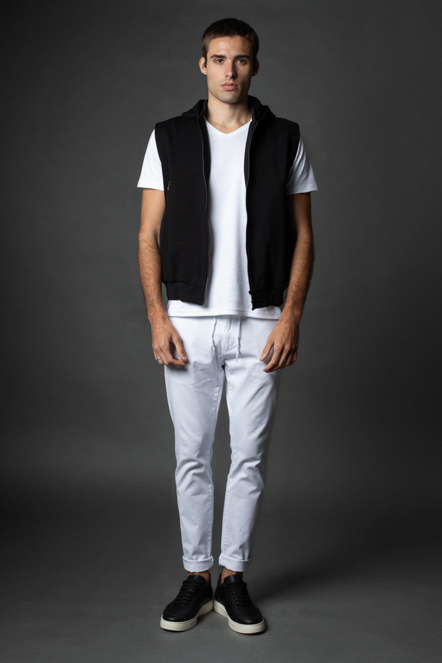 Camiseta Manga Curta Slim Pima Gola v - Branco