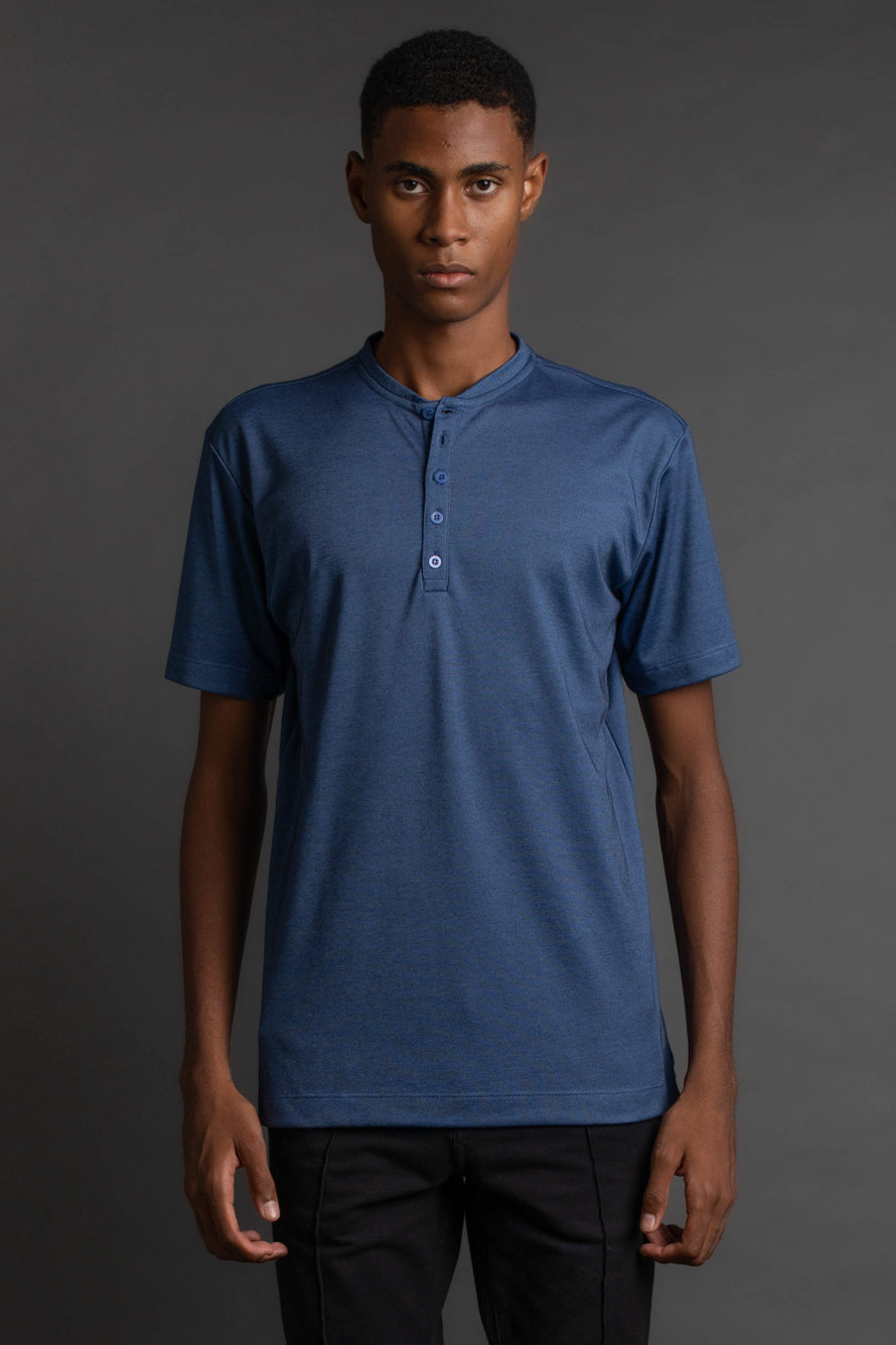 Camiseta Manga Curta Gola Portuguesa - Marinho
