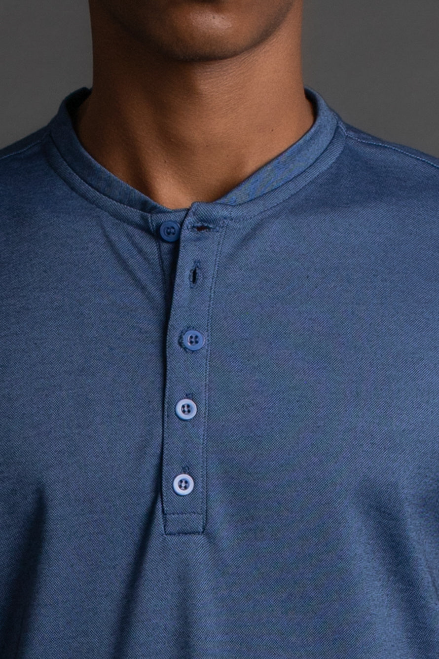 Camiseta Manga Curta Gola Portuguesa - Marinho
