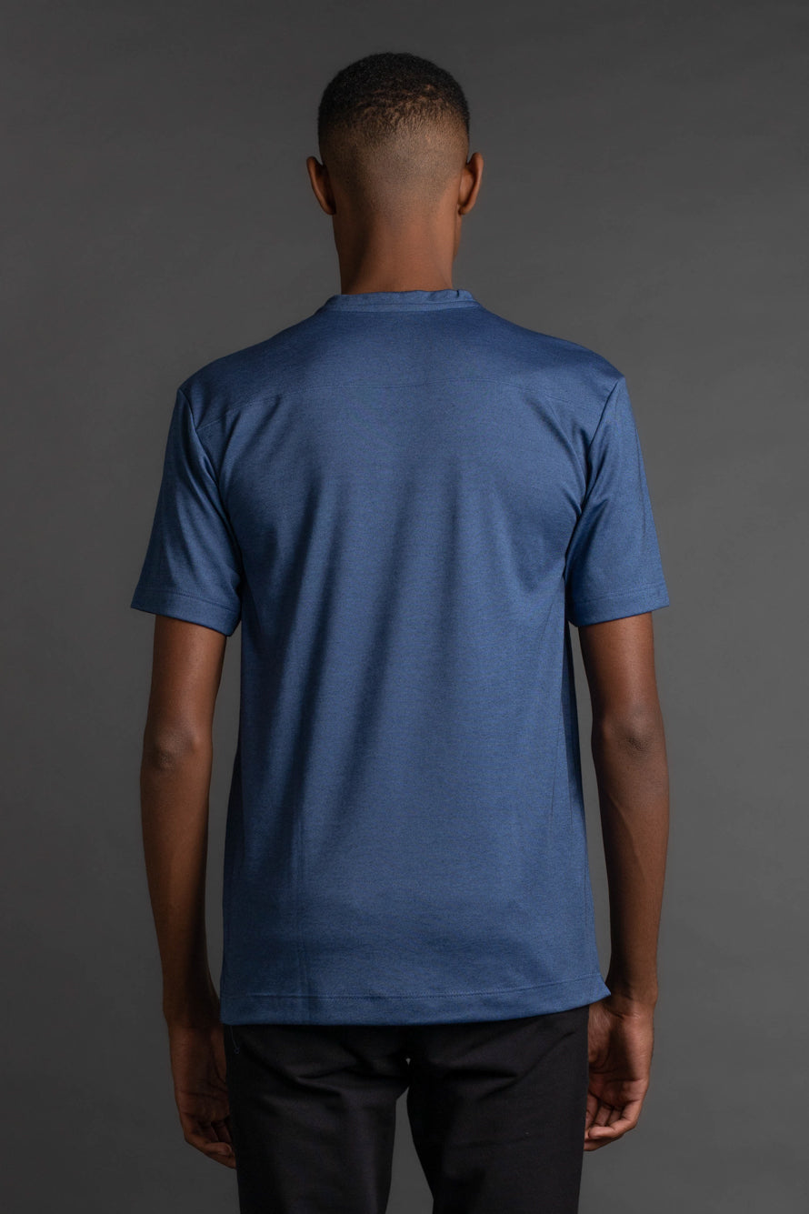 Camiseta Manga Curta Gola Portuguesa - Marinho