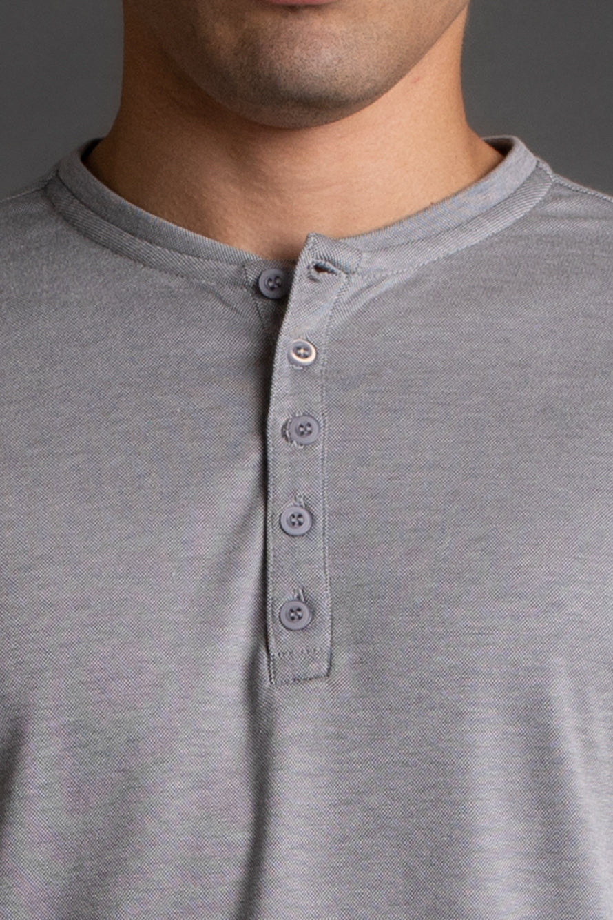 Camiseta Manga Curta Gola Portuguesa - Chumbo