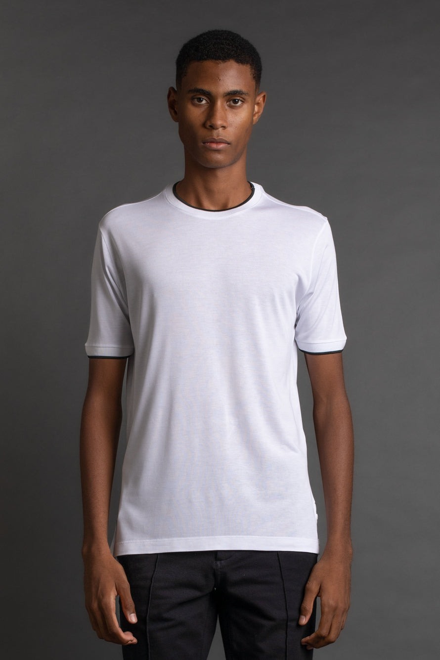 Camiseta Manga Curta Gola Redonda - Branco