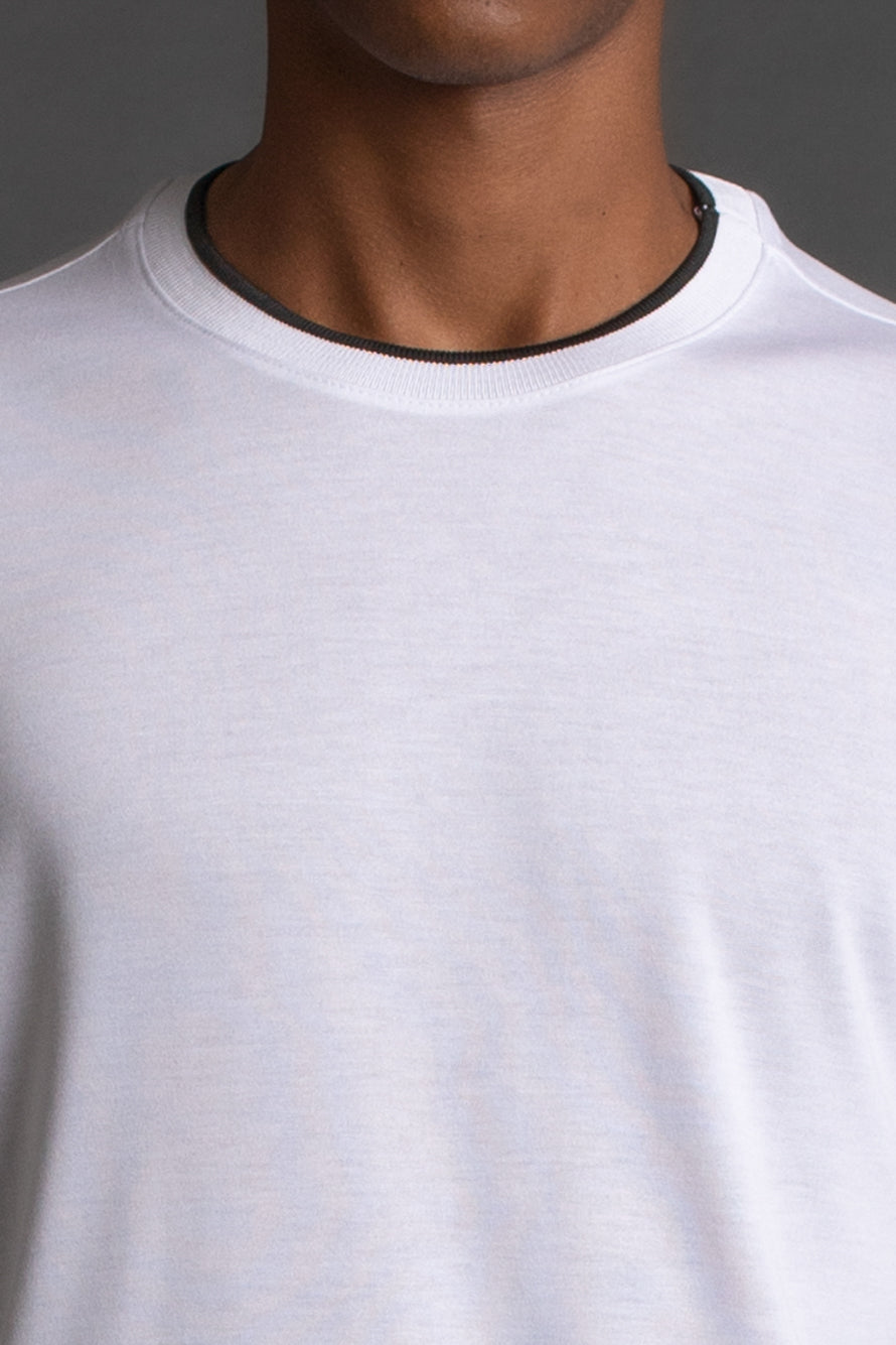 Camiseta Manga Curta Gola Redonda - Branco
