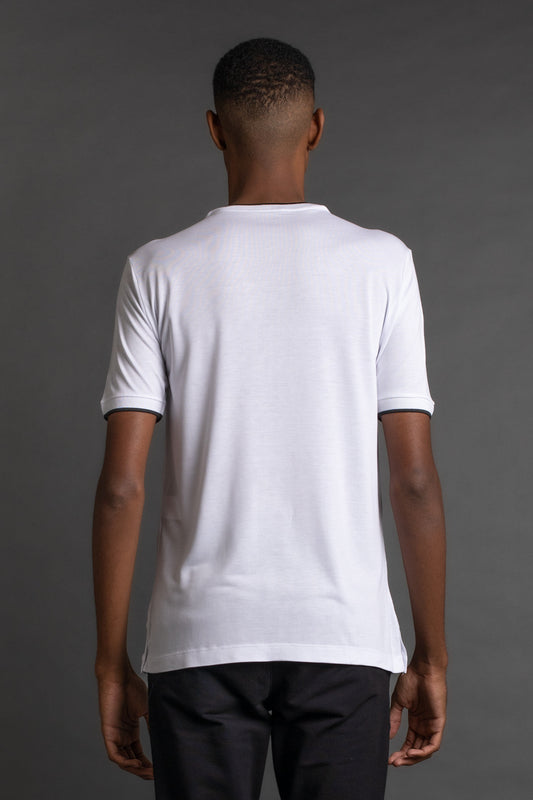 Camiseta Manga Curta Gola Redonda - Branco