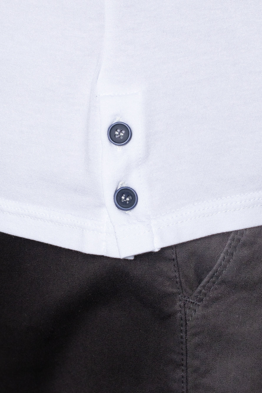 Camiseta Manga Curta Slim Faixa Manga - Branco