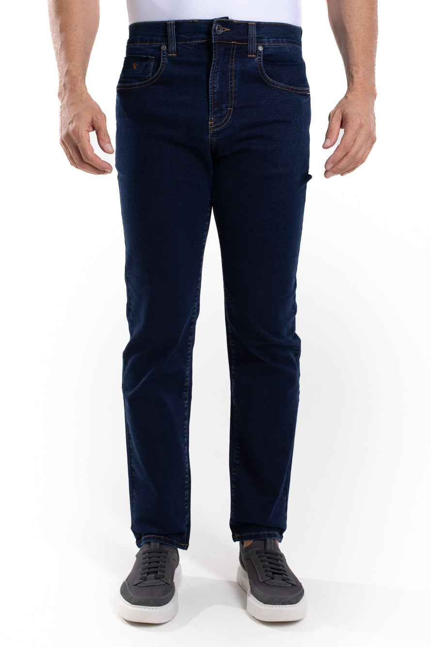 Calça Jeans Regular Fit - Azul Medio