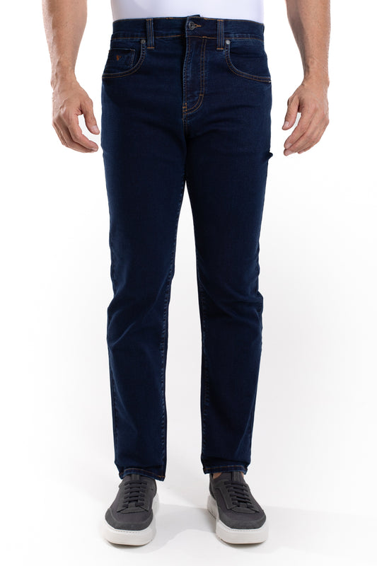 Calça Jeans Regular Fit - Azul Medio