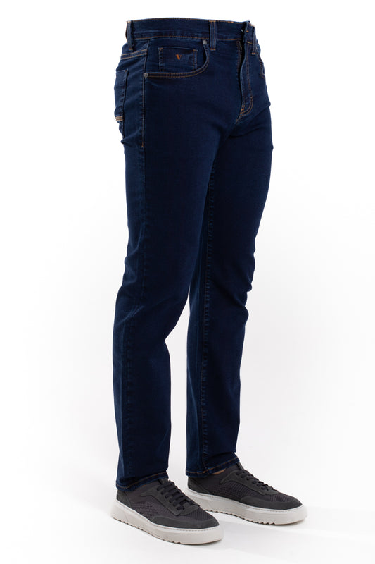 Calça Jeans Regular Fit - Azul Medio