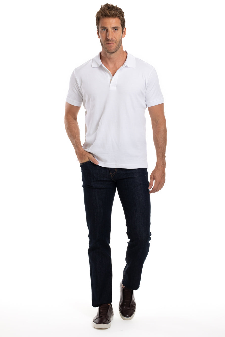 Calça Jeans 5 Bolsos Premium - Azul Escuro