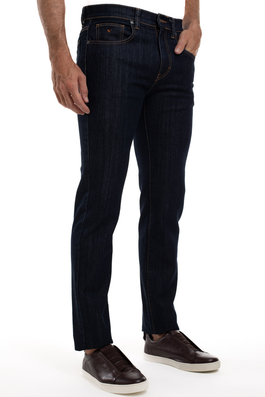 Calça Jeans 5 Bolsos Premium - Azul Escuro