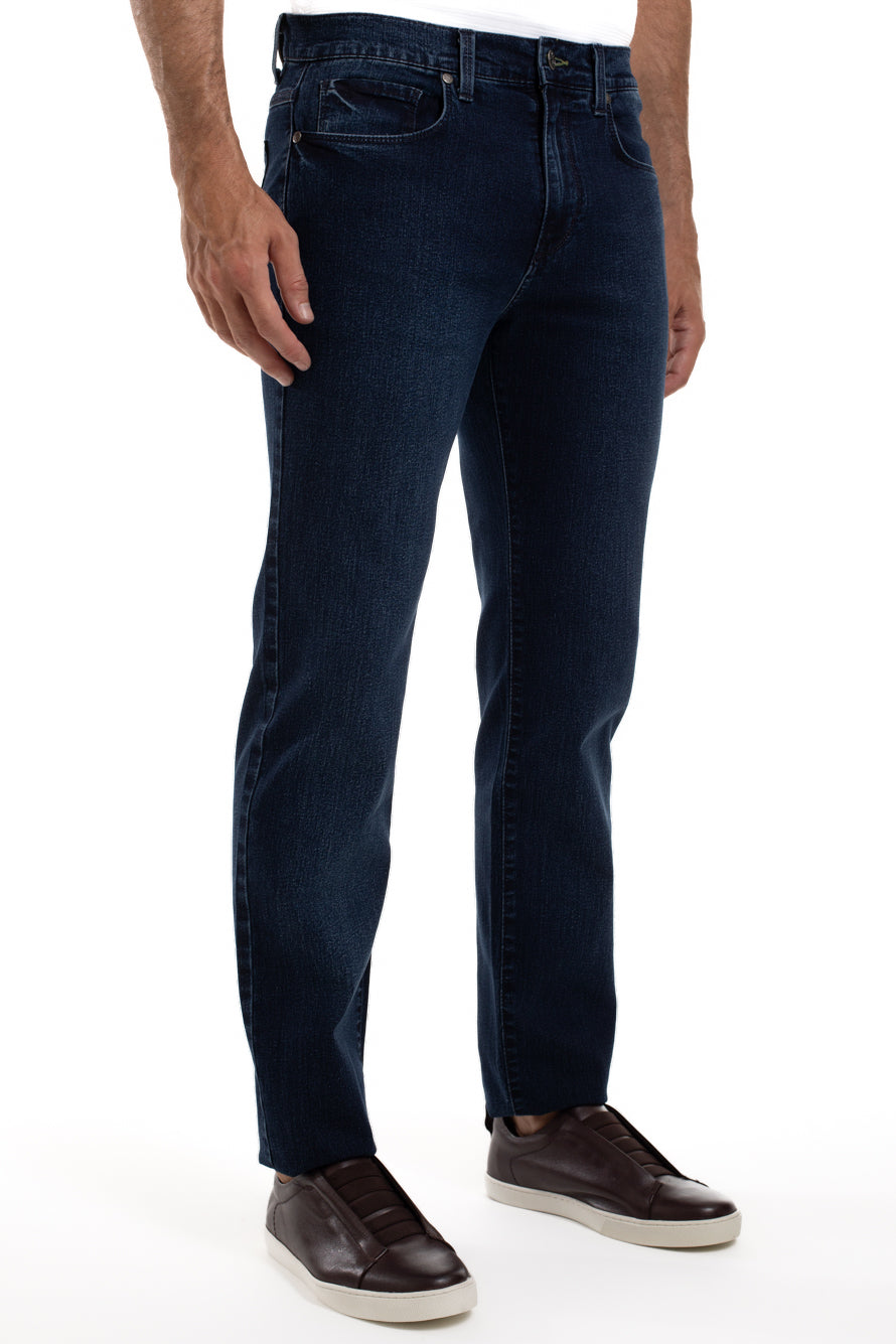 Calça Jeans 5 Bolsos - Azul Escuro