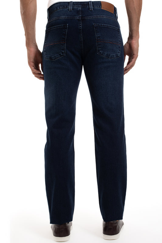 Calça Jeans 5 Bolsos - Azul Escuro