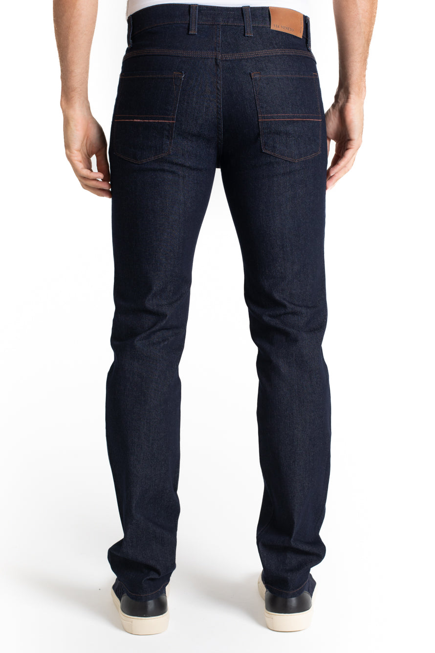 Calça Jeans Regular Fit - Azul Escuro
