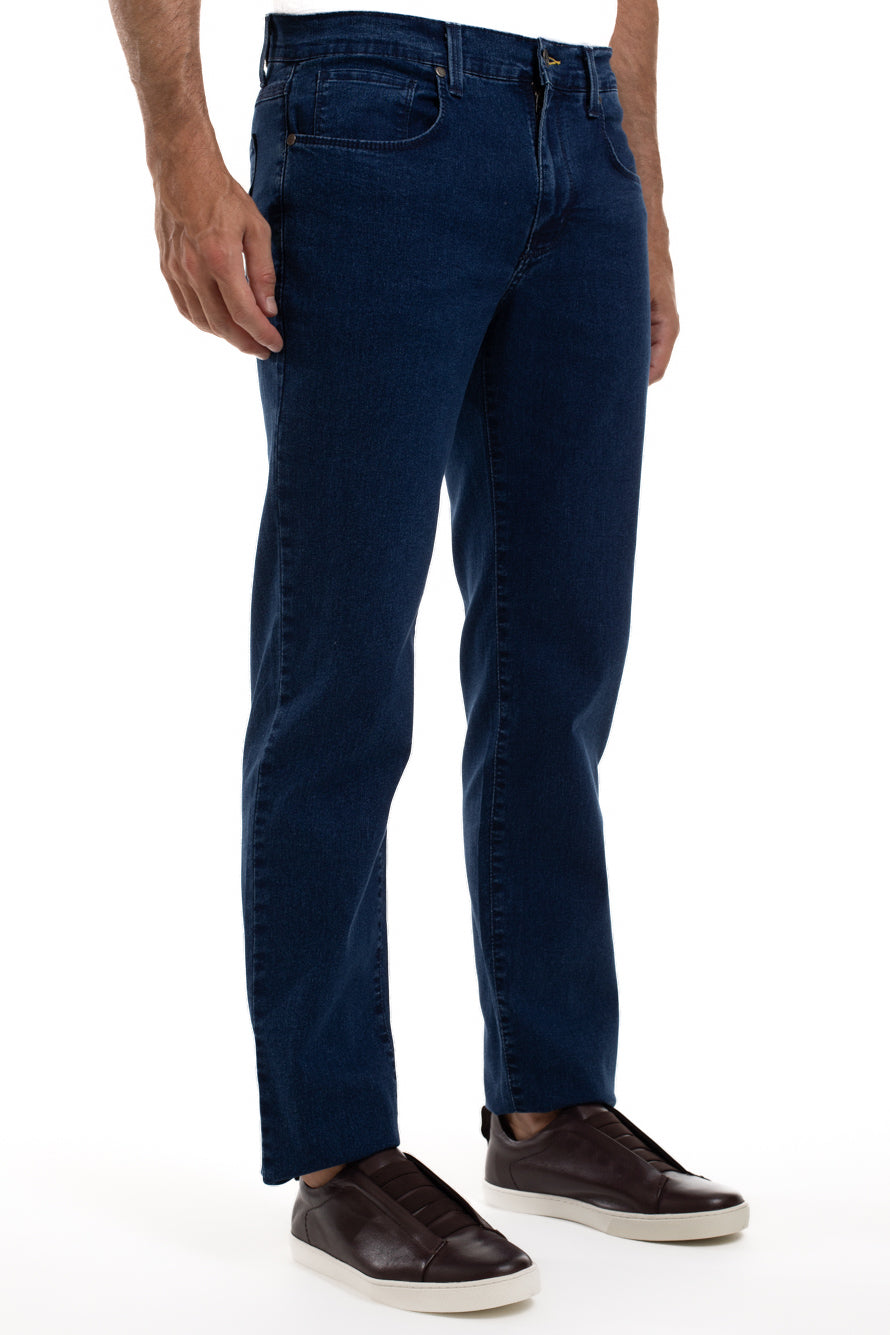 Calça Jeans 5 Bolsos - Azul Escuro