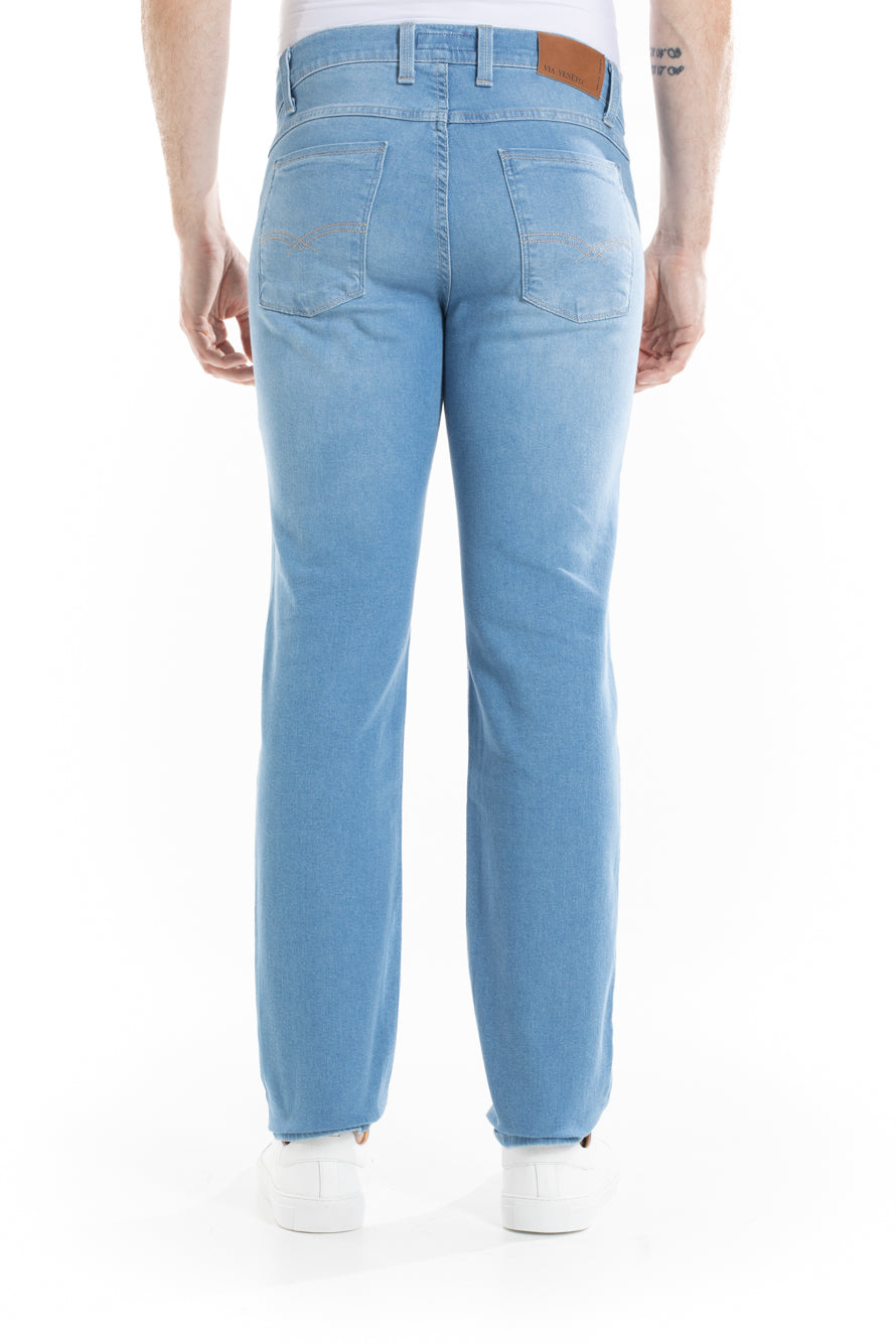 Calca Jeans 5 Bolsos - Azul Claro