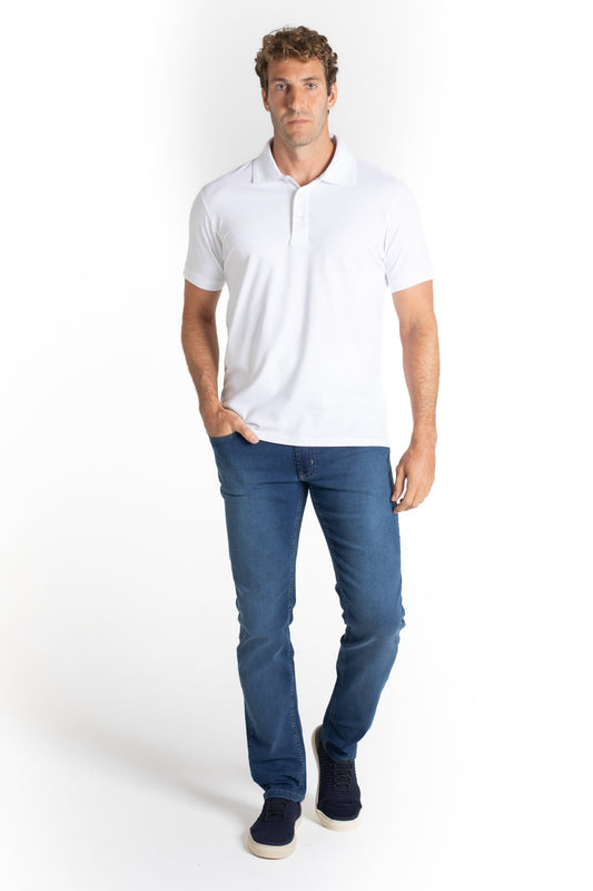 Calça Jeans Slim Fit - Azul Escuro