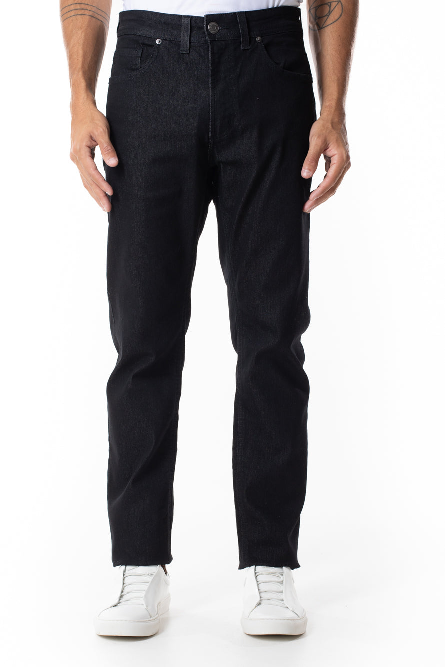 Calça Jeans 5 Bolsos Slim - Preto