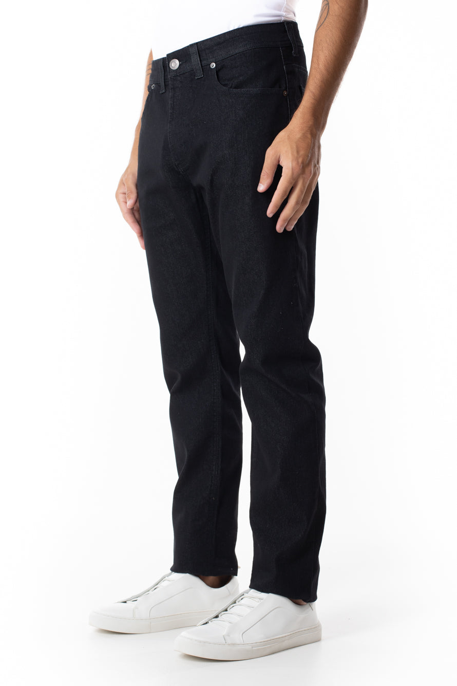 Calça Jeans 5 Bolsos Slim - Preto