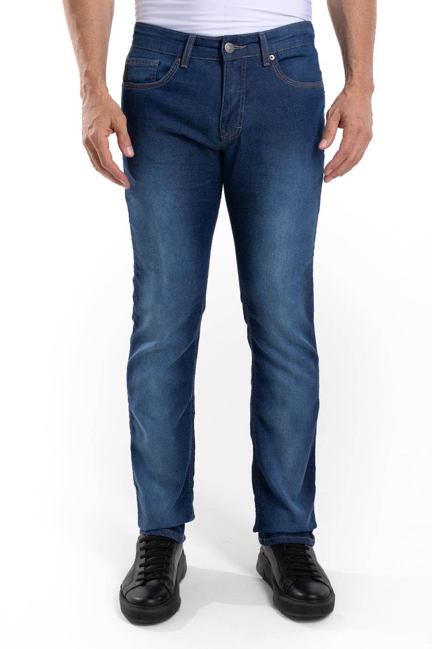 Calça Jeans Moletom - Azul