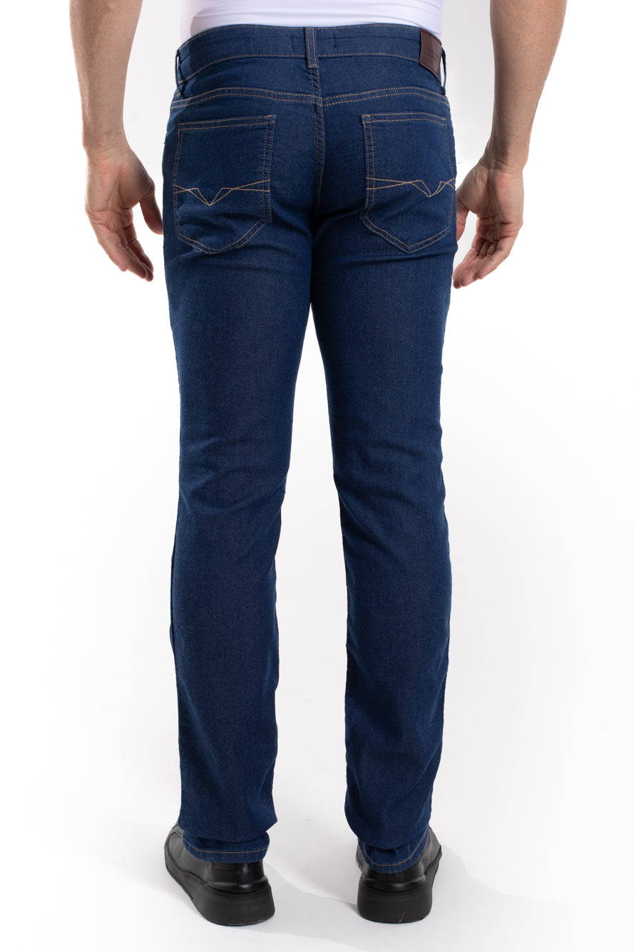 Calça Jeans Moletom - Azul