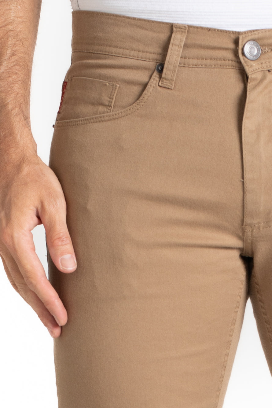 Calça Sarja 5 Bolsos - Khaki