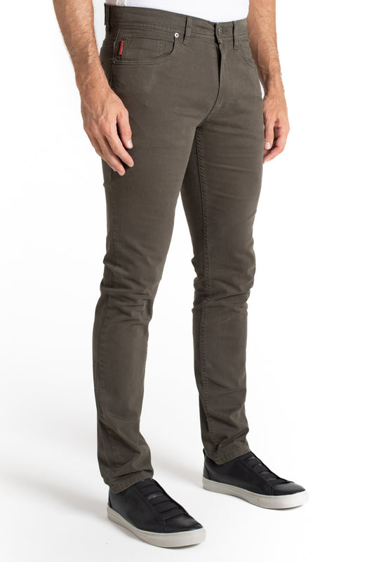 Calça Sarja 5 Bolsos - Verde Militar