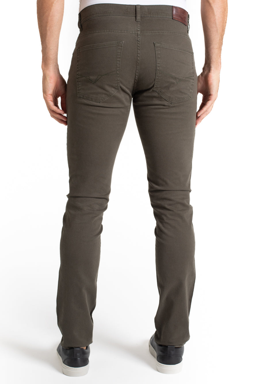 Calça Sarja 5 Bolsos - Verde Militar