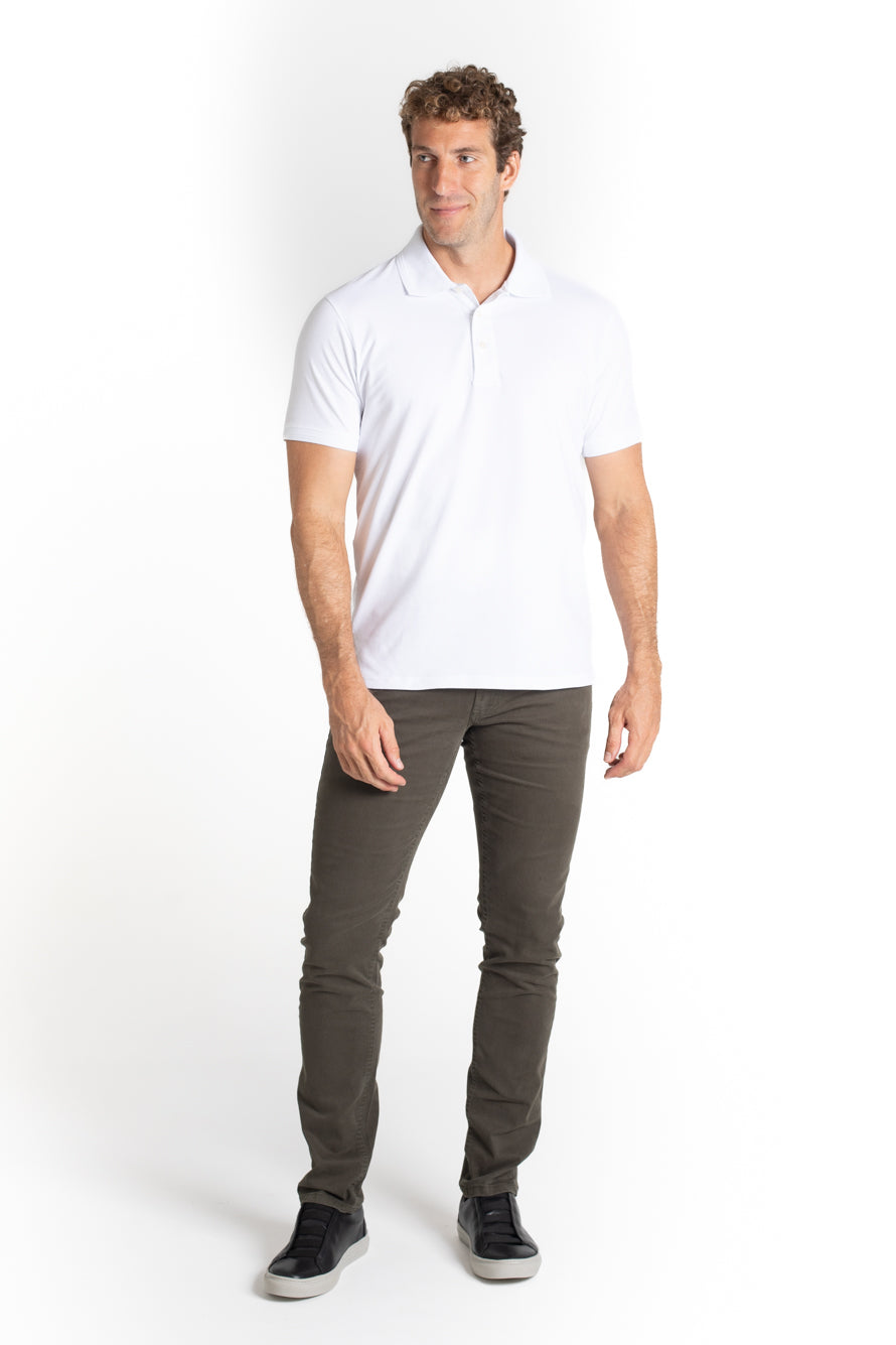 Calça Sarja 5 Bolsos - Verde Militar