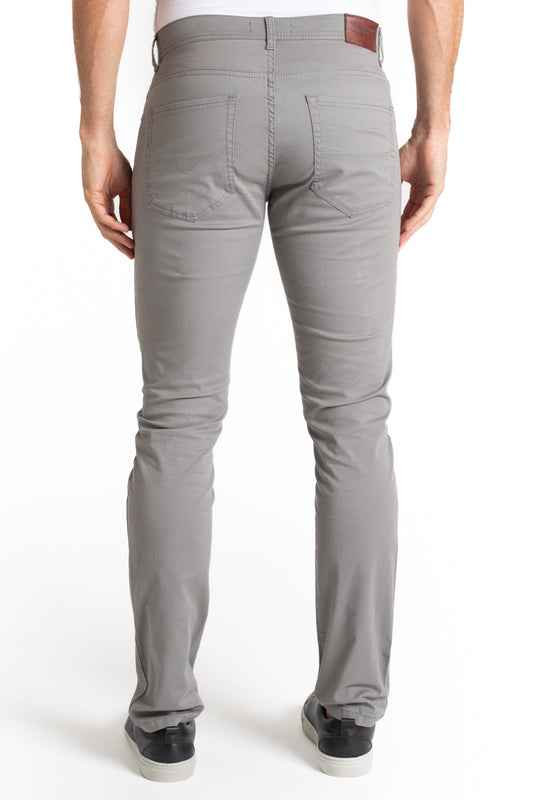 Calça Sarja 5 Bolsos - Cinza Claro