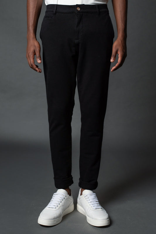 Calca Chino Moletom Sem Cordao - Preto