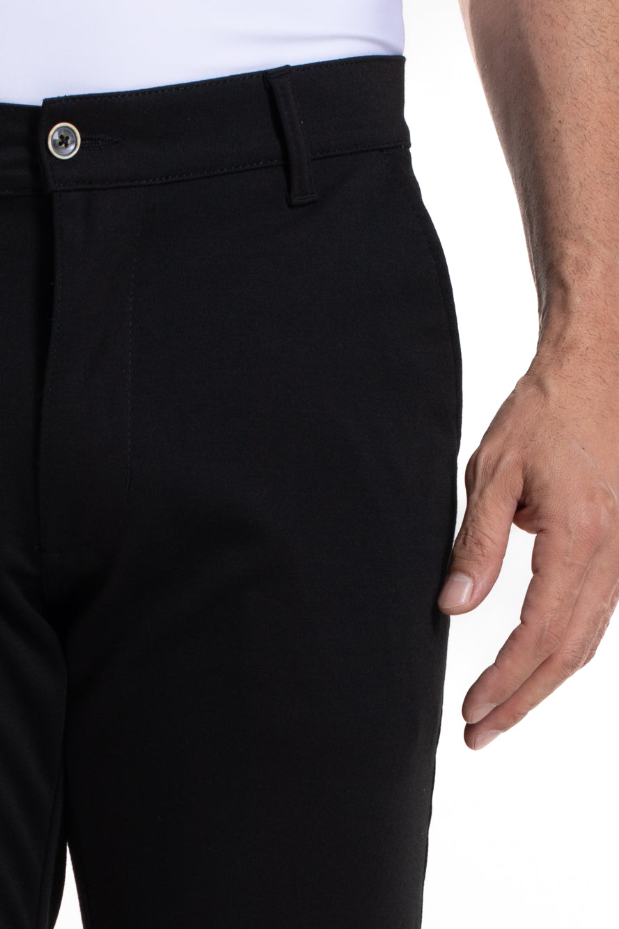 Calça Malha Bolsos Faca - Preto
