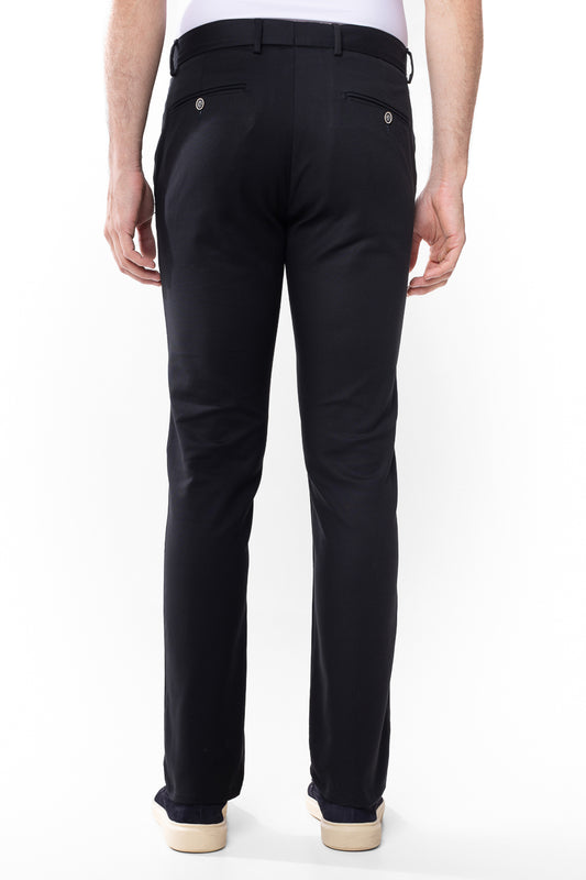 Calça Malha Bolso Faca Compact Cotton - Preto