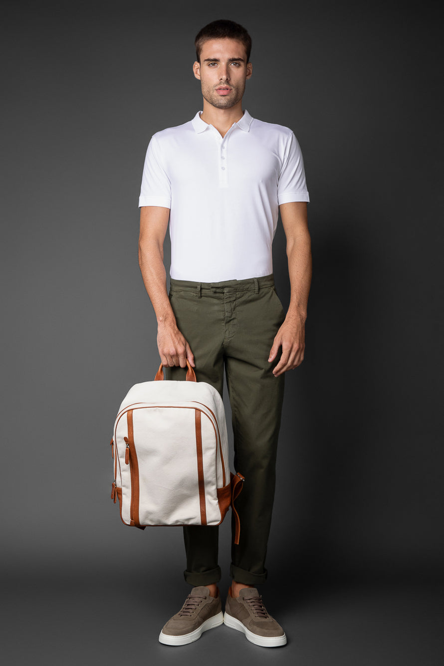 Calça Chino Bolso Faca Cós Alfaiataria - Verde Militar