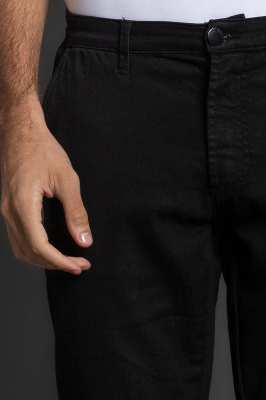 Calça Chino Clássica - Preto