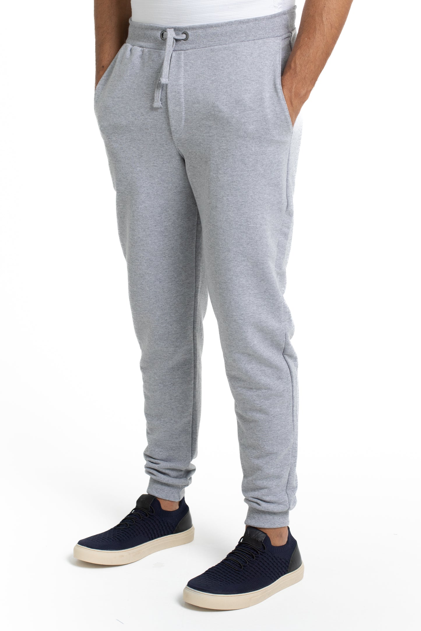 Calça De Moletom Bolso Faca - Mescla Cinza