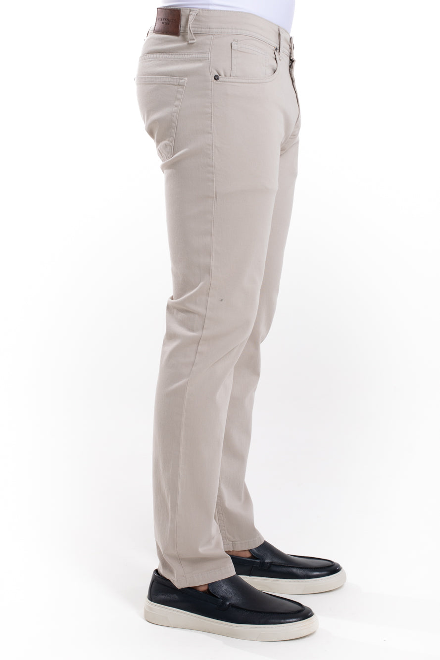 Calça Sarja 5 Bolsos - Areia