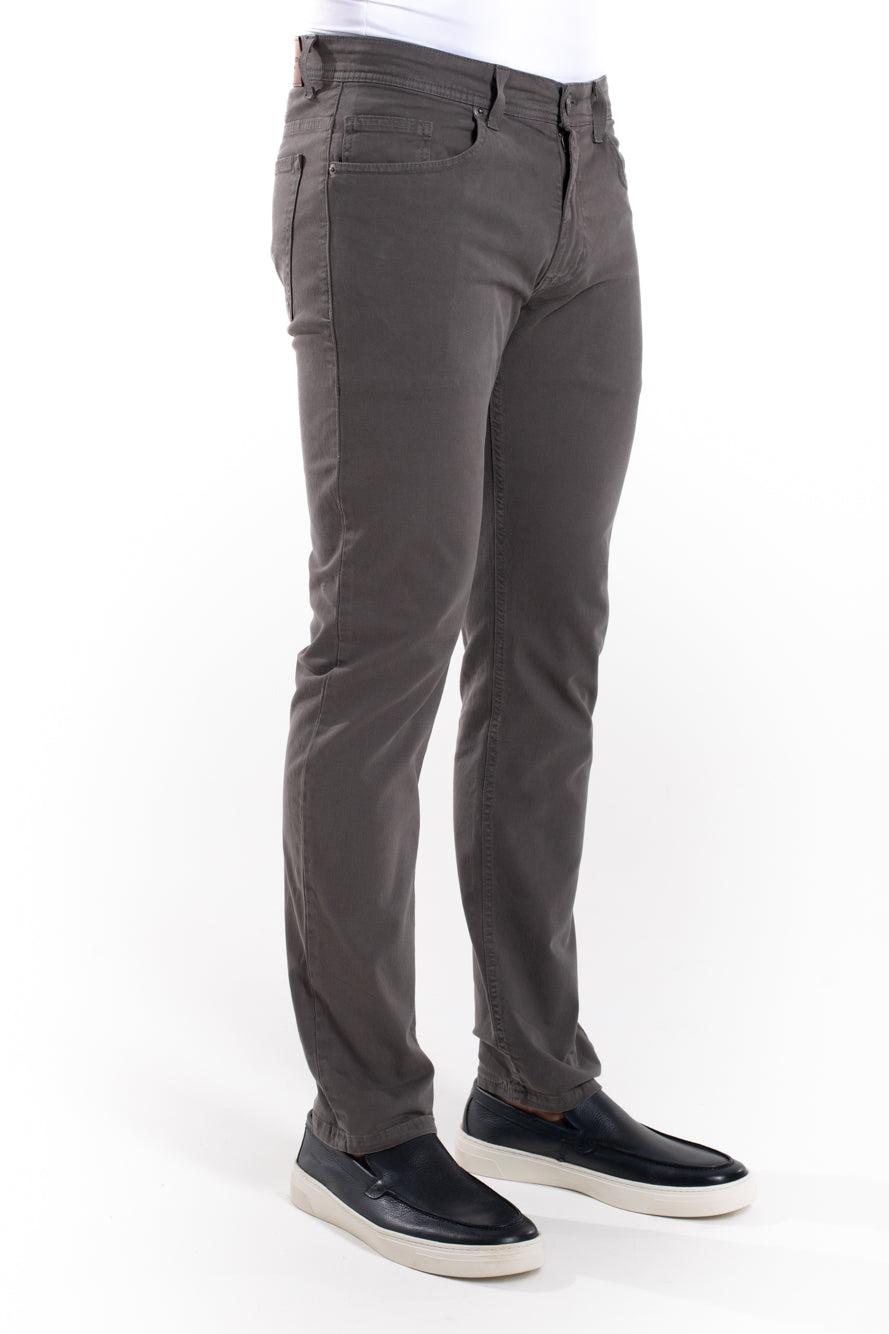 Calça Sarja 5 Bolsos - Chumbo