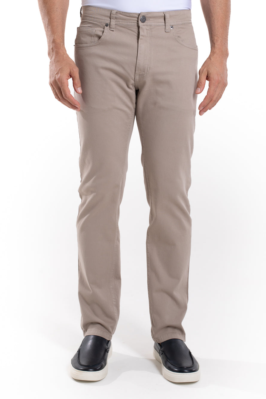 Calça Sarja 5 Bolsos - Bege