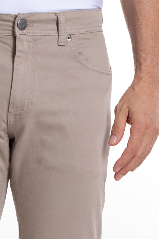 Calça Sarja 5 Bolsos - Bege