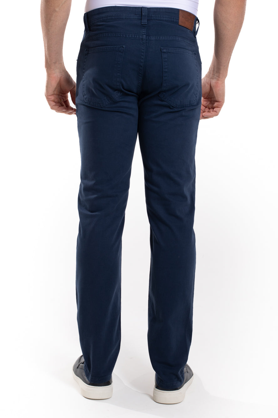Calça Sarja 5 Bolsos - Azul Cobalto