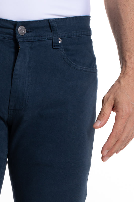 Calça Sarja 5 Bolsos - Azul Escuro