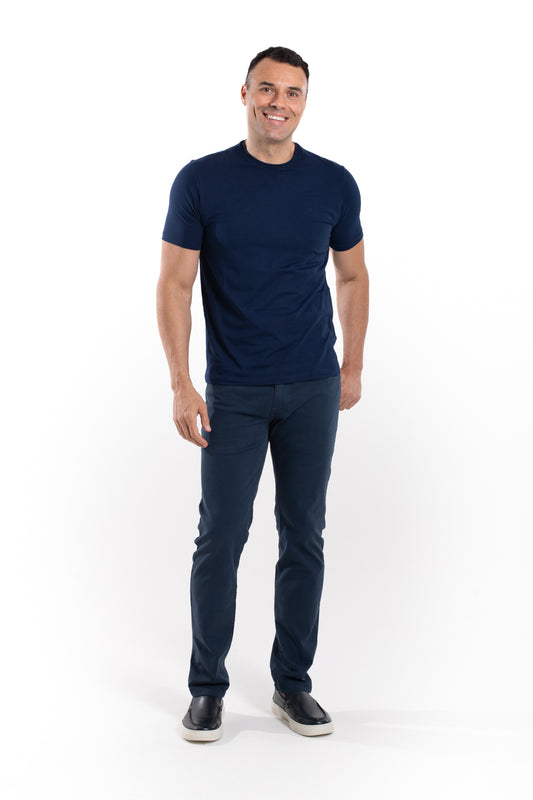 Calça Sarja 5 Bolsos - Azul Escuro